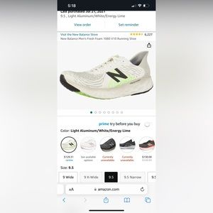 Mens New Balance running shoes